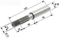 RMS Aandrijfas rear wheel drive shaft minarelli engine
