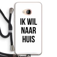 Ik wil naar huis: HTC U Play Transparant Hoesje met koord