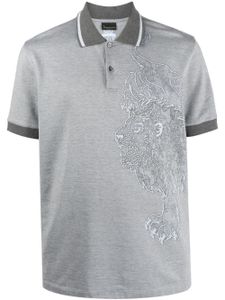 Billionaire polo à imprimé graphique - Gris