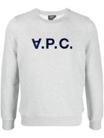 A.P.C. sweat en coton à logo imprimé - Gris - thumbnail