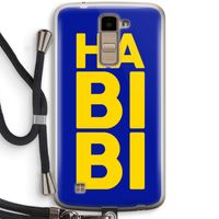 Habibi Blue: LG K10 (2016) Transparant Hoesje met koord