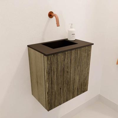 Toiletmeubel Mondiaz Joya | 40 cm | Meubelkleur Dusk | Faye wastafel Urban Midden | Zonder kraangat(en)