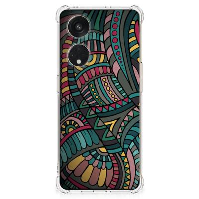 OPPO A98 Doorzichtige Silicone Hoesje Aztec OPPO A98 Doorzichtige Silicone Hoesje Aztec