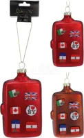 Kerstornament Koffer Assorti 1st