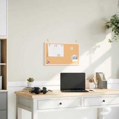 Kurkbord met massief grenenhouten frame 60x40 cm