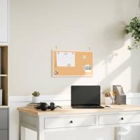 Kurkbord met massief grenenhouten frame 60x40 cm
