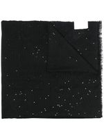 Brunello Cucinelli écharpe à sequins - Noir