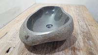 Flussstein Waschbecken RXL250340, 61x37x15 cm