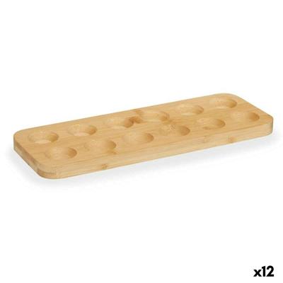 Eierdop Kinvara CN-KT200062-1B CN-KT200062-1B Bruin Bamboe 40 x 3,4 x 40 cm 30 x 1,6 x 11,5 cm (12 Stuks)