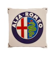 Alfa Romeo Logo Emaille Bord - 20 x 20cm