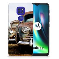 Motorola Moto G9 Play | E7 Plus | Siliconen hoesje | met foto Vintage Auto
