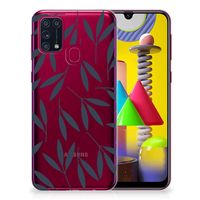 Samsung Galaxy M31 TPU Case Leaves Blue