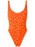 Amir Slama maillot de bain à motif léopard - Orange - thumbnail