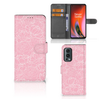 OnePlus Nord 2 5G Hoesje White Flowers - thumbnail