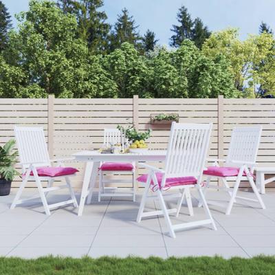 VidaXL Stoelkussens 4 st 50x50x7 cm oxford stof roze