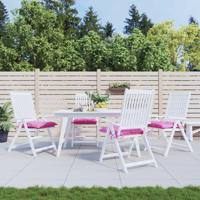 VidaXL Stoelkussens 4 st 50x50x7 cm oxford stof roze VidaXL Stoelkussens 4 st 50x50x7 cm oxford stof roze
