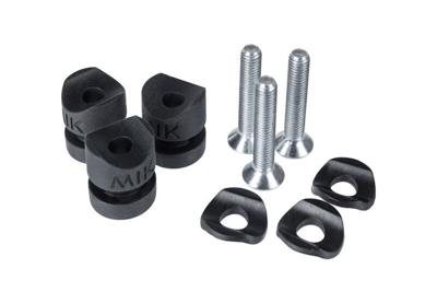 Basil Mik side - studs - set van 3 stuks - zwart