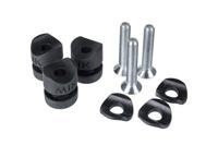 Basil Mik side - studs - set van 3 stuks - zwart