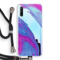 Zweverige regenboog: Huawei P Smart Pro Transparant Hoesje met koord