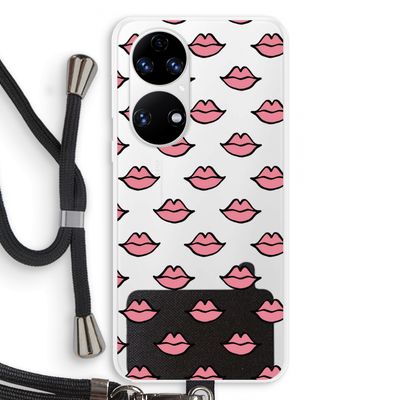 Lipjes: Huawei P50 Transparant Hoesje met koord