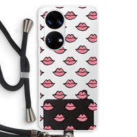 Lipjes: Huawei P50 Transparant Hoesje met koord