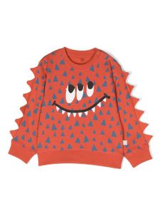 Stella McCartney Kids sweat en coton à imprimé graphique - Orange