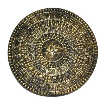Grieks/Romeins Soldaten Schild - goud - 45 cm - volwassenen