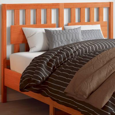 Hoofdbord 135 cm massief grenenhout wasbruin