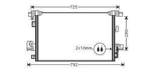 Condensor P4007/outlander/c-cross 32005210