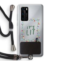 It's Lit: Huawei P40 Transparant Hoesje met koord
