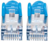 Intellinet 736862 RJ45 Netwerkkabel, patchkabel CAT 6A S/FTP 10.00 m Blauw Folie afscherming, Afscherming gevlochten, Halogeenvrij 1 stuk(s) - thumbnail