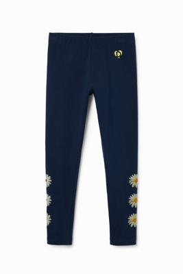 Lange legging madeliefjes - BLUE - XL