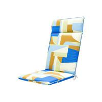 Madison - Tuinkussen Hoge Rug 120x50 - Multicolor - Patch Azur - thumbnail