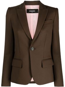 DSQUARED2 blazer à simple boutonnage - Marron