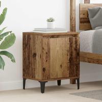 Nachtkastje Oud hout 40 x 30 x 50 cm Bewerkt hout