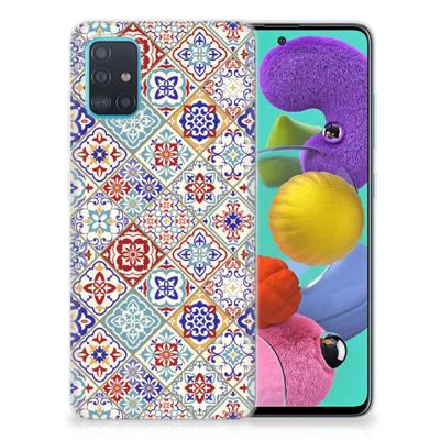 Samsung Galaxy A51 | TPU | Siliconen hoesje | Tiles Color Samsung Galaxy A51 | TPU | Siliconen hoesje | Tiles Color