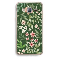 Botanical green sweet flower heaven: Samsung Galaxy J3 (2016) Transparant Hoesje
