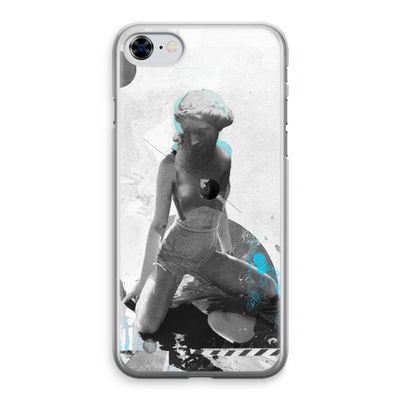 I will not feel a thing: iPhone 8 Transparant Hoesje