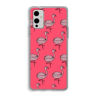 Flamingo: OnePlus 9 Transparant Hoesje