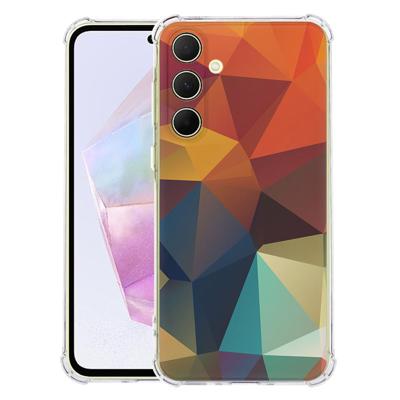 Samsung Galaxy A56 Hoesje - Polygon Color TPU Antishock Samsung Galaxy A56 Hoesje - Polygon Color TPU Antishock
