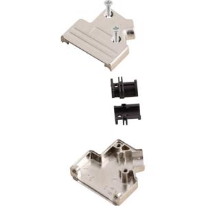 MH Connectors MHDVSL09-K 6560-0206-31 D-sub behuizing Aantal polen: 9 Metaal 45 ° Zilver 1 stuk(s)