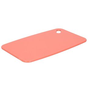 Excellent Houseware Snijplank - zalm roze - Kunststof - 24 x 15 cm - Snijplanken