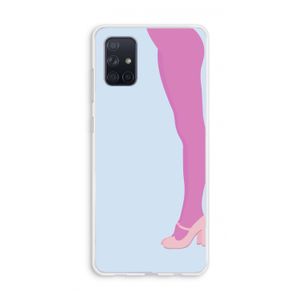 Pink panty: Galaxy A71 Transparant Hoesje