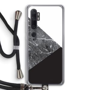 Combinatie marmer: Xiaomi Mi Note 10 Pro Transparant Hoesje met koord