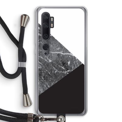 Combinatie marmer: Xiaomi Mi Note 10 Pro Transparant Hoesje met koord