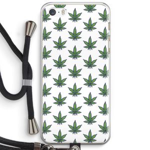 Weed: iPhone 5 / 5S / SE Transparant Hoesje met koord