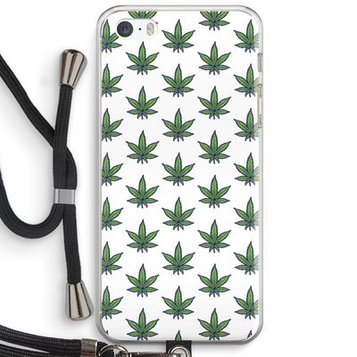 Weed: iPhone 5 / 5S / SE Transparant Hoesje met koord