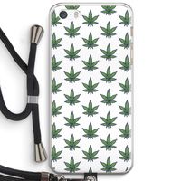 Weed: iPhone 5 / 5S / SE Transparant Hoesje met koord
