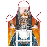 Keukenschort Motorrijder/Biker - fun cadaeau met foto print - Heren - BBQ schort Keukenschort Motorrijder/Biker - fun cadaeau met foto print - Heren - BBQ schort
