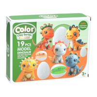 Dino Kleiset - 6 Kleuren Klei - 19dlg.